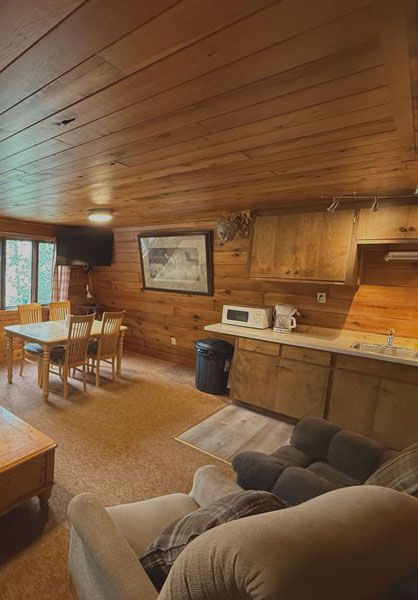 Comfortable cabins fishing resort