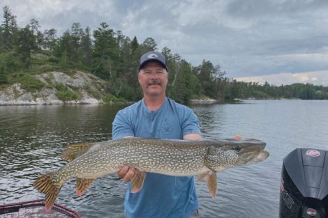 Pike fishing in Lake of the Woods